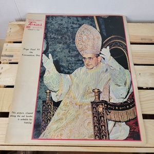 Houston Chronicle Texas Magazine Pope Paul VI - Aug 4, 1963